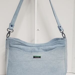 Handmade Light Blue Denim Shoulder Bag